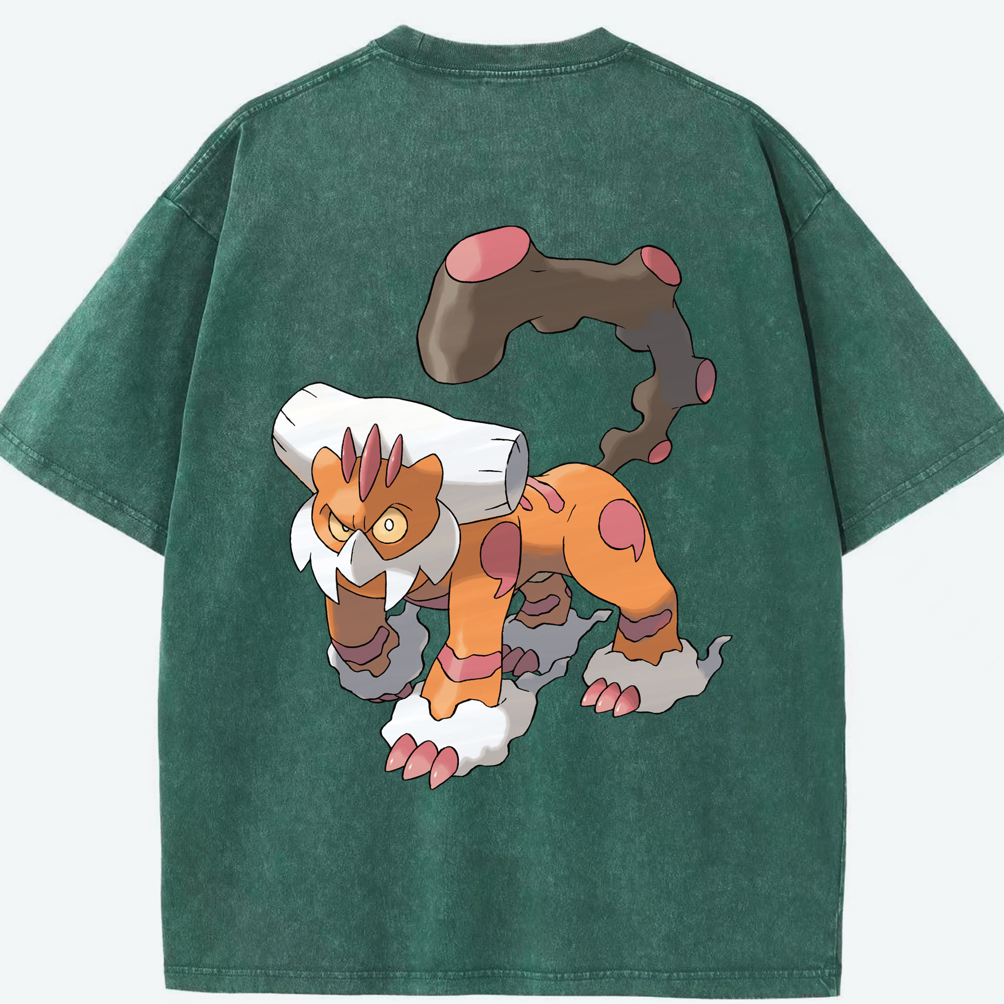 （画像用） ポケットモンスター Pokémon 綿100% ヴィンテージ風 半袖Tシャツ（背面プリント）